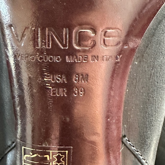 Vince Women's Kelly Black Stiletto Platform Boots Size 8 M - Picture 12 of 12